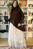 Bowie Mesh Skirt Vintage Magnolia /22 =